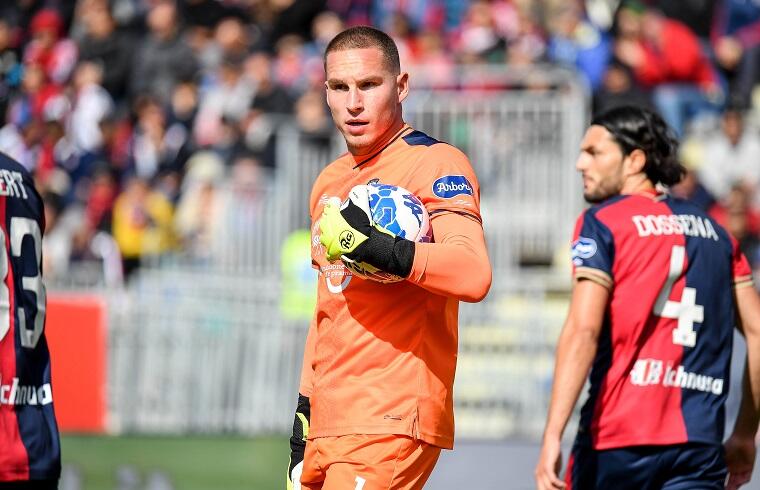 Boris Radunovic durante Cagliari-Frosinone | Foto Luigi Canu