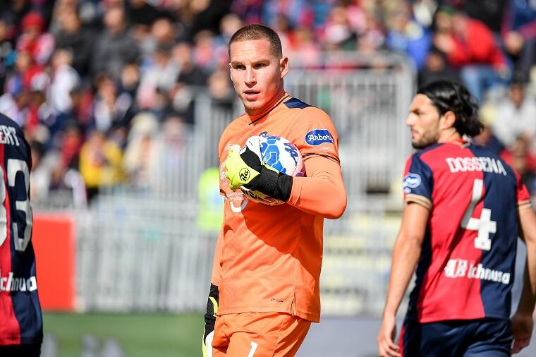 Boris Radunovic durante Cagliari-Frosinone | Foto Luigi Canu