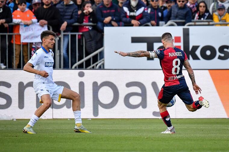 Nahitan Nandez durante Cagliari-Frosinone | Foto Luigi Canu
