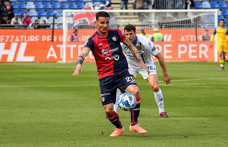 Filippo Falco durante Cagliari-Frosinone | Foto Luigi Canu