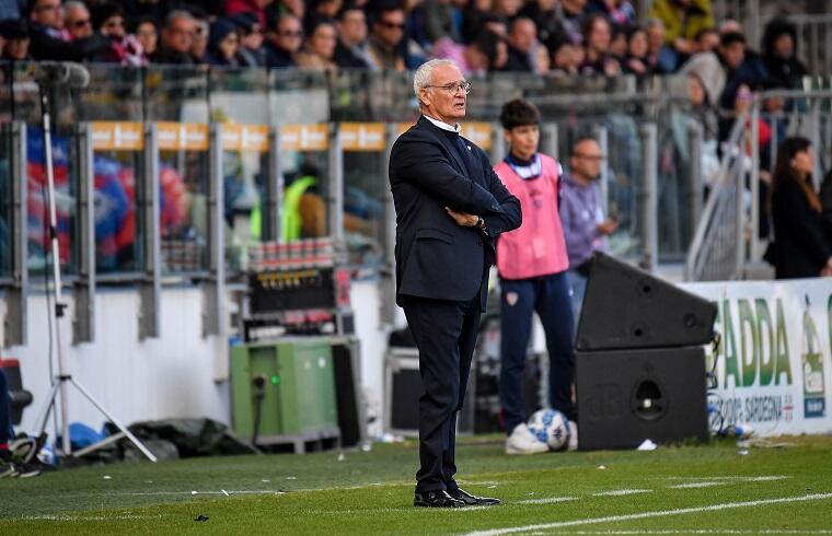 Claudio Ranieri durante Cagliari-Frosinone | Foto Luigi Canu