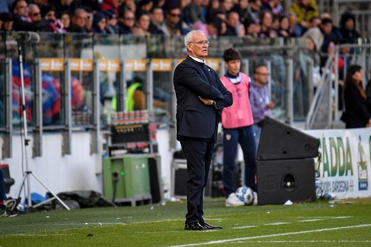 Claudio Ranieri durante Cagliari-Frosinone | Foto Luigi Canu