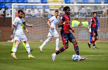 Antoine Makoumbou durante Cagliari-Sudtirol | Foto Luigi Canu