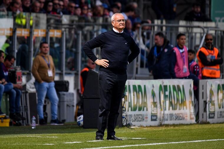 Claudio Ranieri durante Cagliari-Sudtirol | Foto Luigi Canu