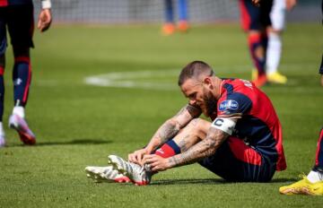 Nahitan Nandez durante Cagliari-Sudtirol | Foto Luigi Canu