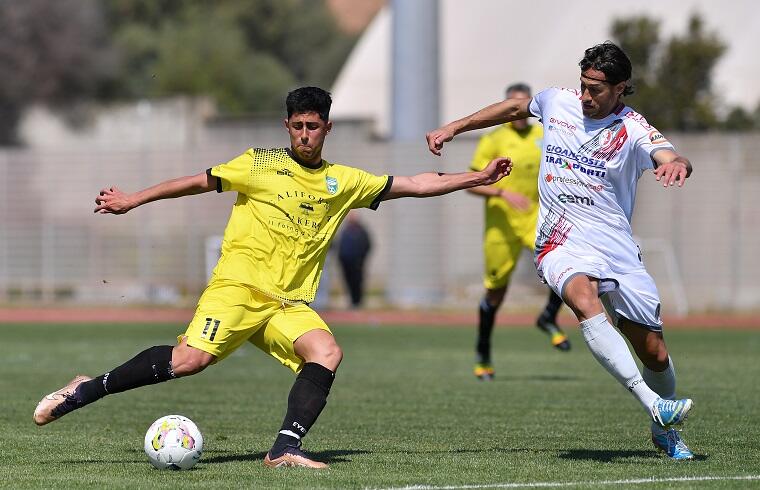 Gibilterra dell'Arzachena nella gara contro l'Angri | Foto Emanuele Perrone - Arzachena Calcio