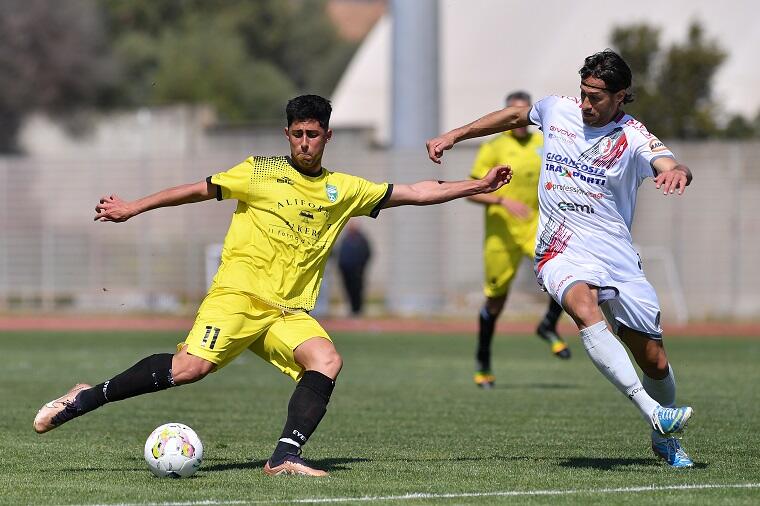 Gibilterra dell'Arzachena nella gara contro l'Angri | Foto Emanuele Perrone - Arzachena Calcio
