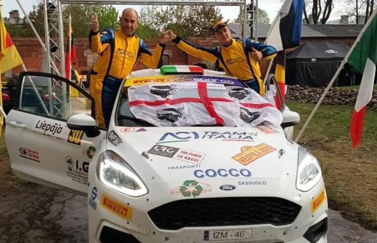 Ledda-Mele sul podio del rally lettone