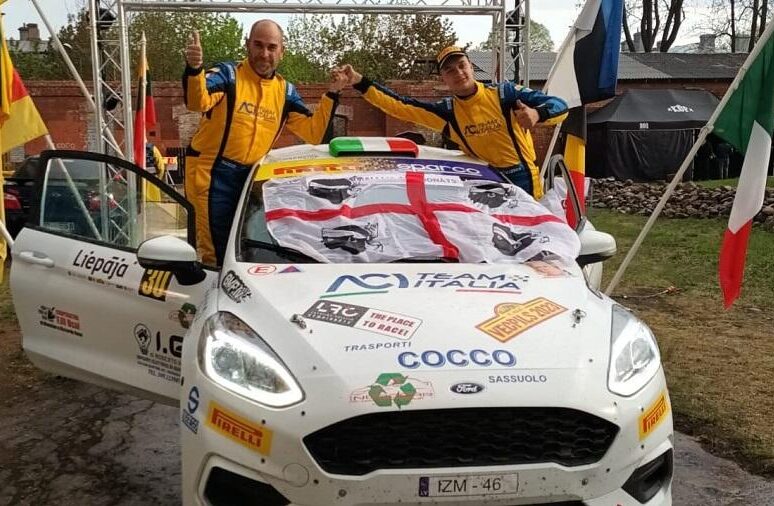 Ledda-Mele sul podio del rally lettone