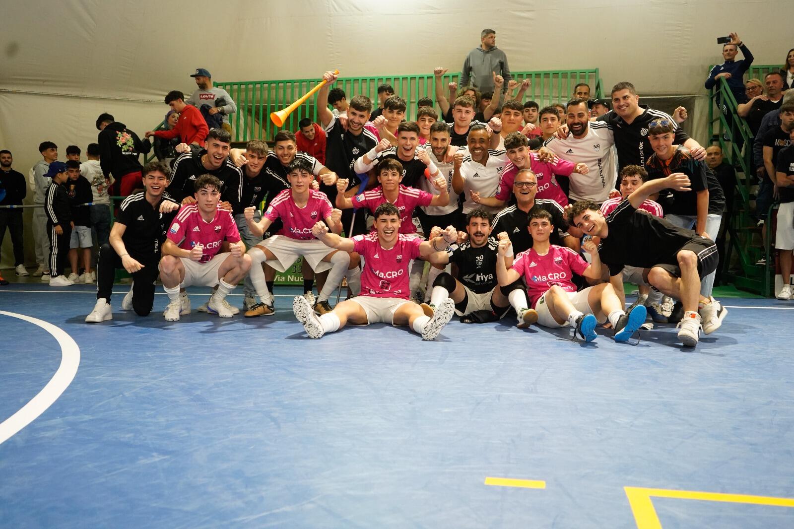 L'Under-19 del 360 GG Monastir dopo la vittoria della finale regionale sul Sestu Città Mediterranea | Foto Archivio 360 GG Monastir