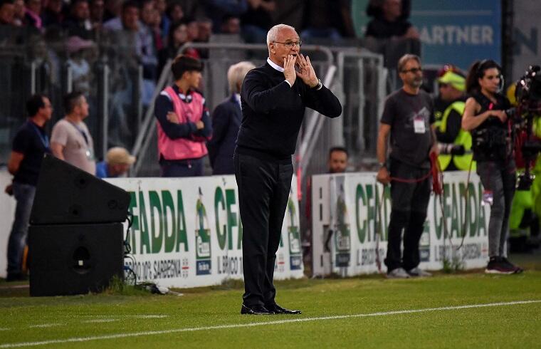 Claudio Ranieri durante Cagliari-Venezia | Foto Luigi Canu