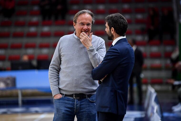 Federico Pasquini nel pre-partita della sfida Banco di Sardegna Dinamo Sassari - Nutribullet Treviso | Foto Luigi Canu