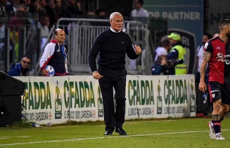 Claudio Ranieri durante Cagliari-Parma | Foto Luigi Canu