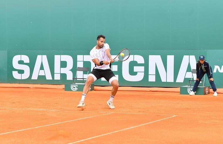 Salvatore Caruso durante il match con Alberto Sanna | Foto Francesco Panunzio