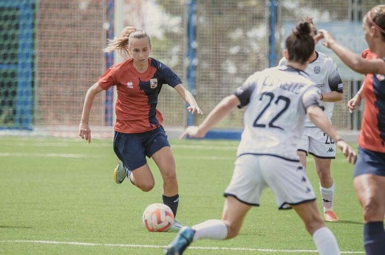 Antonia Peddio durante la sfida contro il Cesena Women | Foto di Beatrice Cirronis