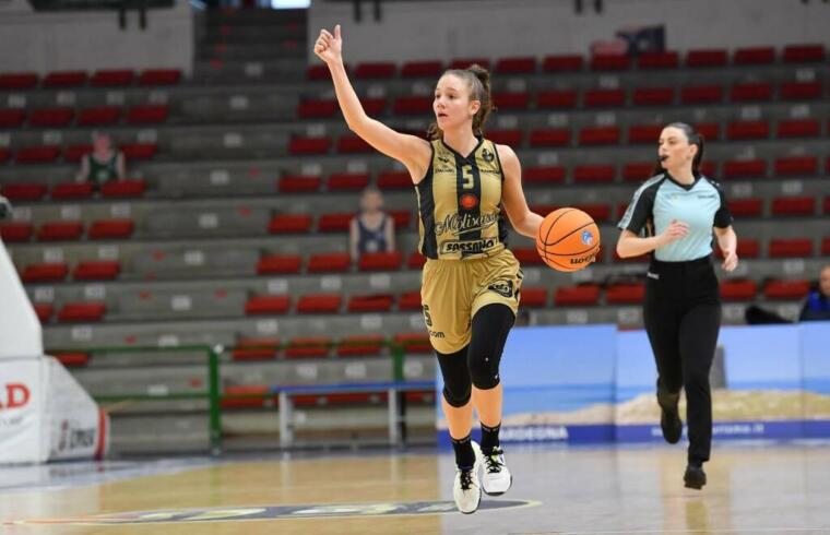 Anna Togliani con la maglia di Campobasso