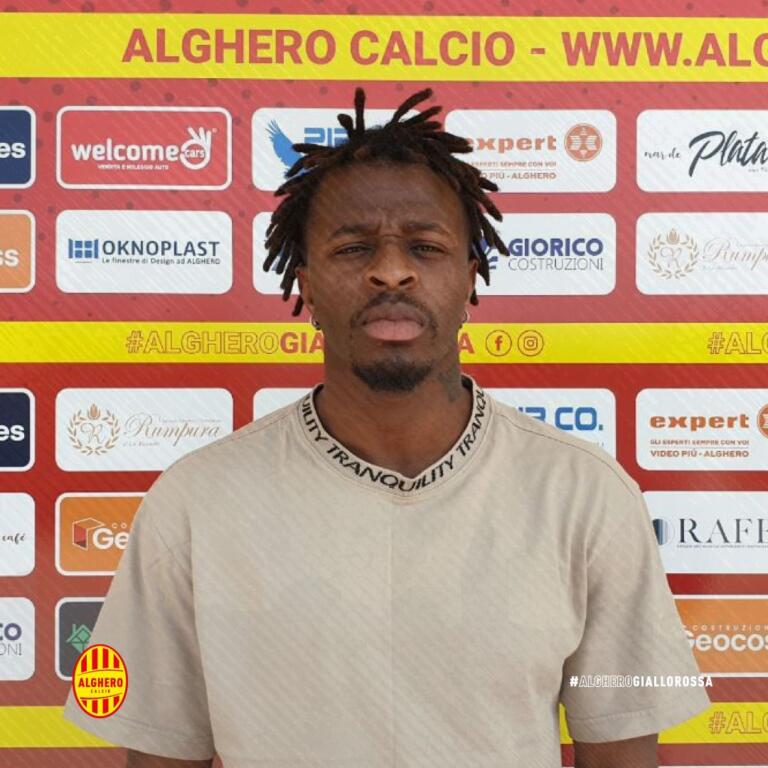 Joel Baraye, nuovo giocatore dell'Alghero | Foto Alghero Calcio