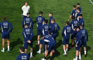 Una fase di allenamento della Nazionale nell'ultimo ritiro azzurro | Foto Figc/Villa