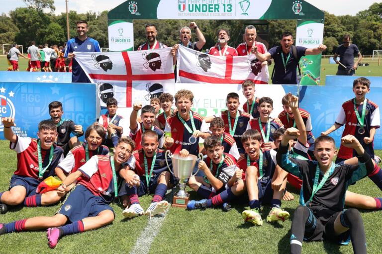 L'esultanza dell'Under 13 Alghero | Foto Alghero Calcio