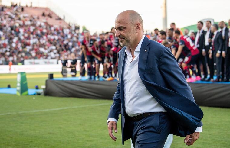 Tommaso Giulini durante la festa promozione alla Unipol Domus | Foto Luigi Canu/Centotrentuno