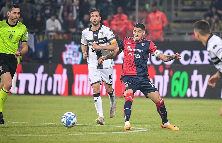 Alessandro Deiola durante Cagliari-Parma | Foto Luigi Canu