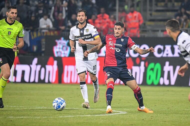 Alessandro Deiola durante Cagliari-Parma | Foto Luigi Canu