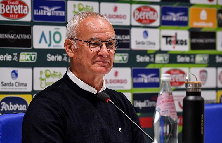 Il tecnico del Cagliari Claudio Ranieri in conferenza stampa dopo Cagliari-Parma | Foto Luigi Canu