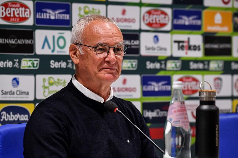 Il tecnico del Cagliari Claudio Ranieri in conferenza stampa dopo Cagliari-Parma | Foto Luigi Canu