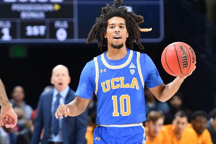 Tyger Campbell con la maglia di Ucla