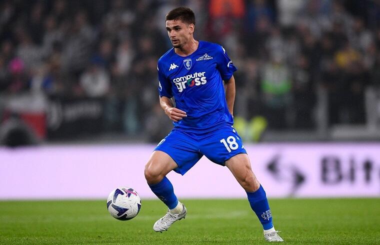 Razvan Marin con la maglia dell'Empoli