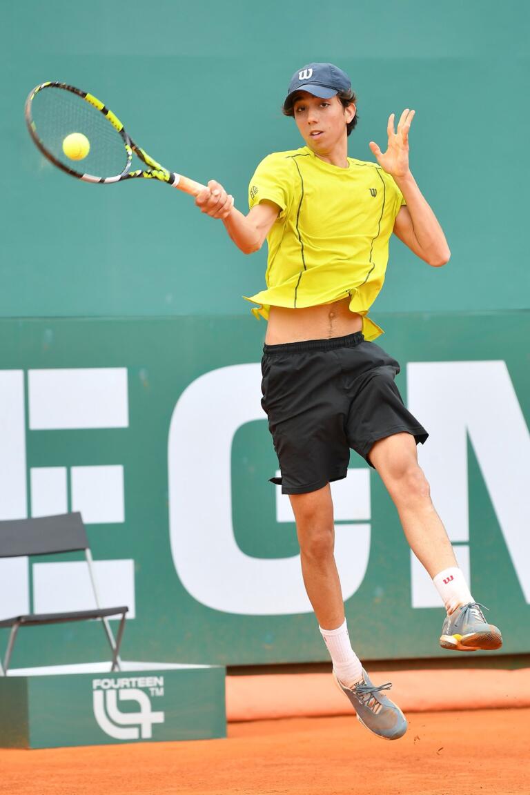 Il tennista del Tc Cagliari Alberto Sanna | Foto Francesco Panunzio