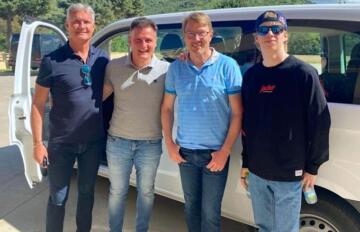 Coulthard, Magliona, Hakkinen e Rovanpera all'Autodromo di Mores