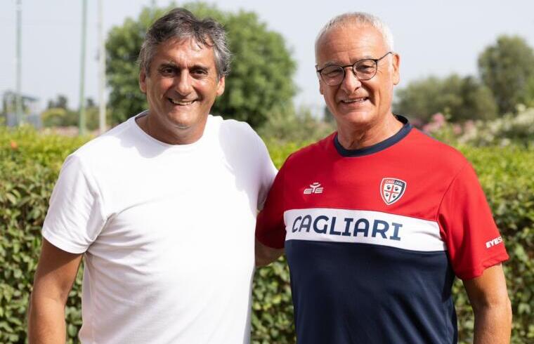 Claudio Ranieri e Enzo Francescoli | Foto Twitter Cagliari Calcio