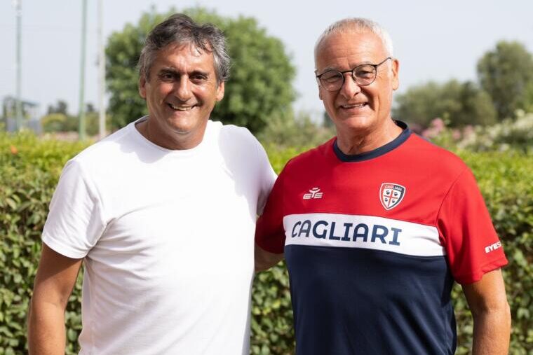 Claudio Ranieri e Enzo Francescoli | Foto Twitter Cagliari Calcio