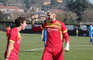 Simone Menabò, nuovo attaccante della Torres | Foto Andrea Lusso