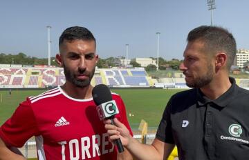 Daniele Giorico, centrocampista della Torres | Foto Centotrentuno