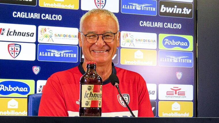 Claudio Ranieri in occasione della conferenza stampa durante il pre-ritiro di Asseminello | Foto Centotrentuno