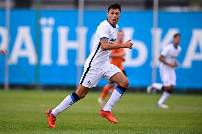 Francesco Nunziatini con la maglia dell'Inter Primavera