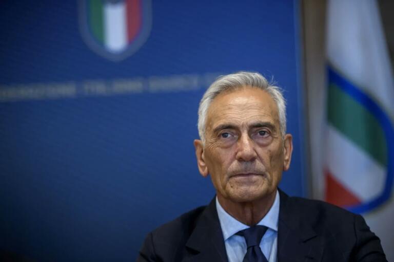 Il presidente della Figc Gravina | Credit FIGC