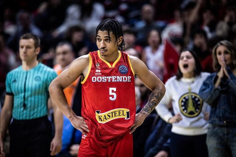 Breein Tyree con la maglia di Ostende | Foto Basketball Champions League