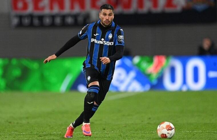 José Palomino con la maglia dell'Atalanta