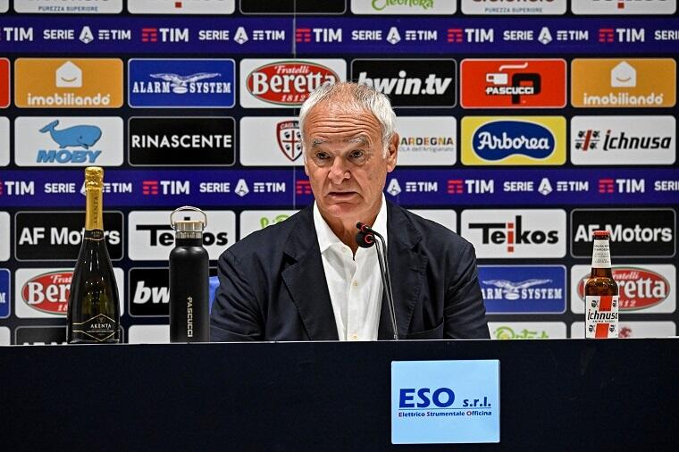 Claudio Ranieri nella conferenza stampa post Cagliari-Inter | Foto Luigi Canu