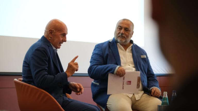 Arrigo Sacchi durante l'evento di Mab&Co