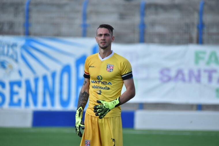 Il portiere della Torres Andrea Zaccagno | Foto Alessandro Sanna
