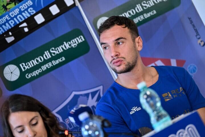 Cappelletti, nuovo play della Dinamo Sassari, in conferenza stampa I Credit: Luigi Canu
