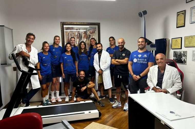 La Dinamo Women in occasione delle visite mediche prima dell'inizio della preparazione | Foto US Dinamo Sassari