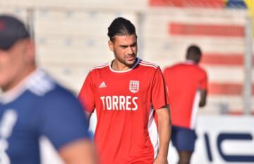 Il difensore della Torres Cristian Fabriani | Foto Alessandro Sanna