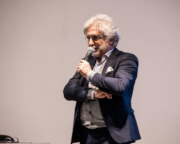 Alfredo Pala durante un'evento della Torres Femminile | Foto Sassari Torres Femminile