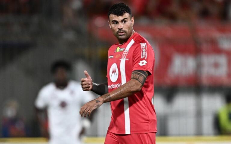 Andrea Petagna con la maglia del Monza