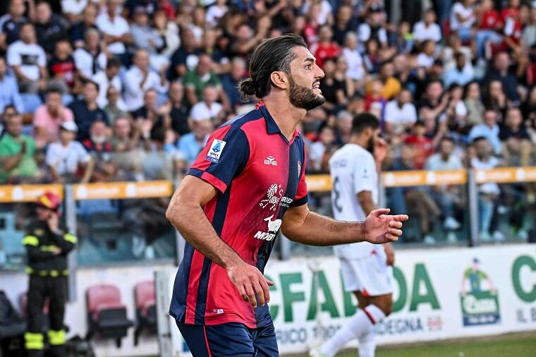 Alberto Dossena in Cagliari-Milan | Foto Luigi Canu